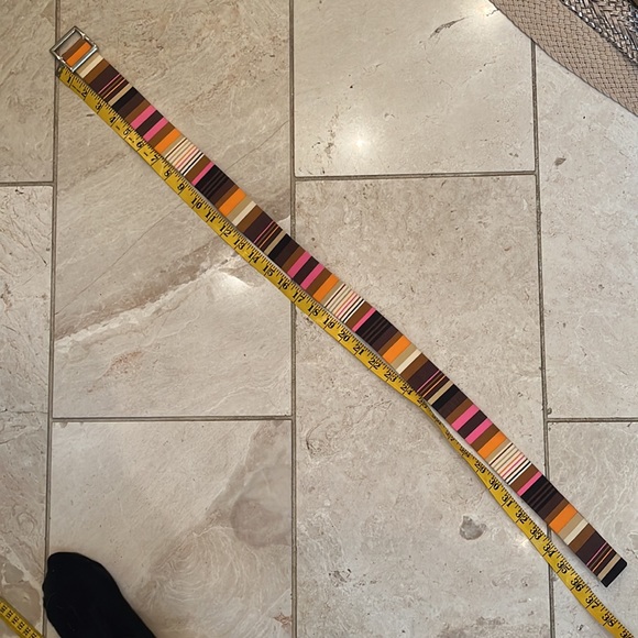 Striped adjustable belt from AS Designs. - Picture 2 of 5